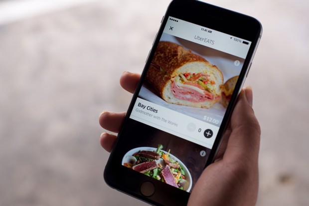 A customer browses restaurants on the Uber Eats App. - GUILLERMO FERNANDEZ VIA FLICKR