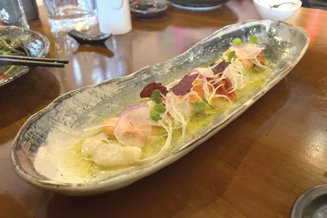 Just a couple of the delicacies featured at Bend Izakaya Ronin. - CREDIT JARED RASIC