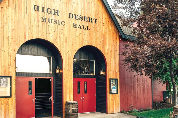 High Desert Music Hall main entrance today, after renovations made by its owners. - HIGH DESERT MUSIC HALL