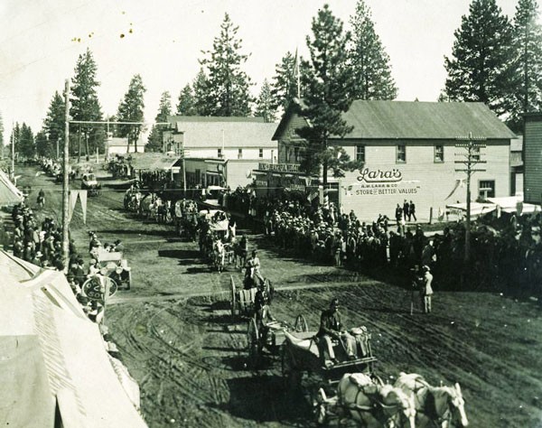 These images show a bustling Bend in its early days. - DESCHUTES COUNTY HISTORICAL SOCIETY