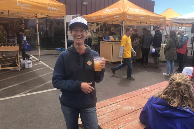 Humm's Michelle Mitchell welcomes one and all to the renovated taproom in NE Bend. - SUBMITTED