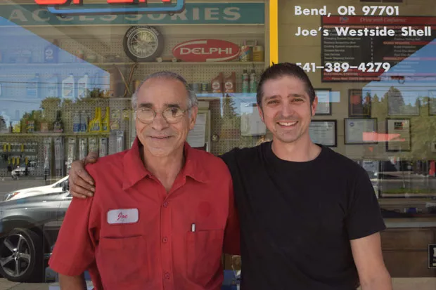 Joe Palmeri has run Joe's Garage at the Westside Shell for 33 years, now working alongside his son, also named Joe. - JACLYN BRANDT