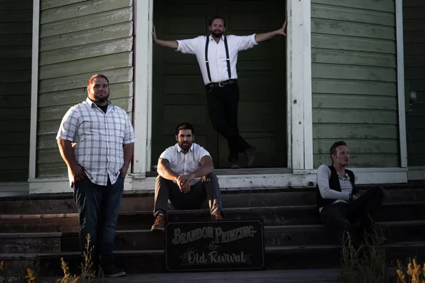 Brandon Prinzing steps into the spotlight to lead folk-meets-punk rockers Brandon Prinzing and the Old Revival. - SUBMITTED.