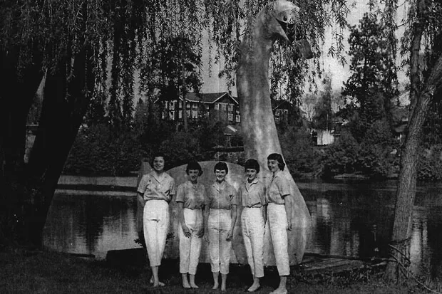 The 1959 Water Pageant Royal Court. - DESCHUTES COUNTY HISTORICAL SOCIETY