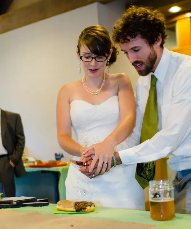 Yes, you can even do the classic "cake cutting" when serving donuts at your wedding. - RUSSELL CHANDLER