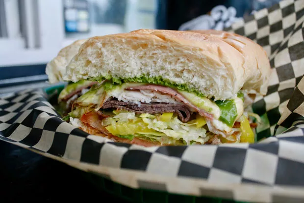 The multi-layer Murray and other sandwiches and soups are available at Hogan:s Hoagie Stop at River's Place in east Bend. - CHRIS MILLER