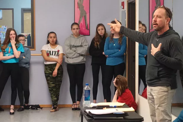 Director David DaCosta leads rehearsal of "West Side Story." - ELIZABETH WARNIMONT