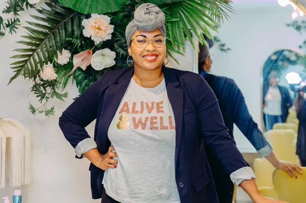 A post of Rachel Cargle and her friend, Dana, from the 2017 Women's March went viral. Following it, Cargle says the form her activism took was changed forever. - SUBMITTED