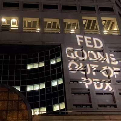 A Night in Portland, as Federal Troops Remained ▶ [with video]