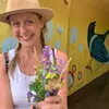 Artist Kaycee Anseth stands at the entrance to the Franklin Avenue underpass that she finished painting last summer. Artist Kaycee Anseth stands at the entrance to the Franklin Avenue underpass that she finished painting last summer.