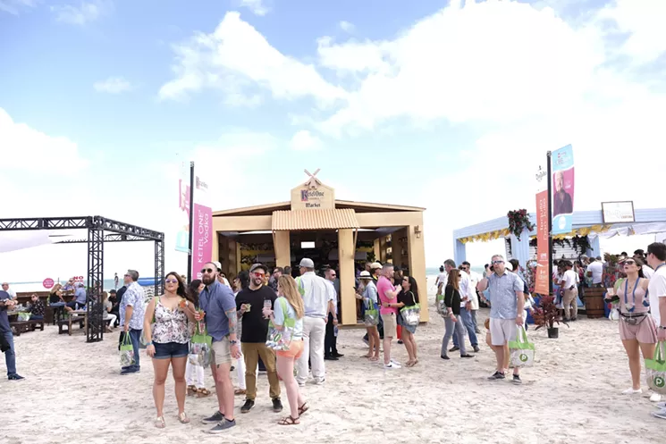 The Grand Tasting Village at the South Beach Wine & Food Festival. - PHOTO COURTESY OF SOUTH BEACH WINE & FOOD FESTIVAL