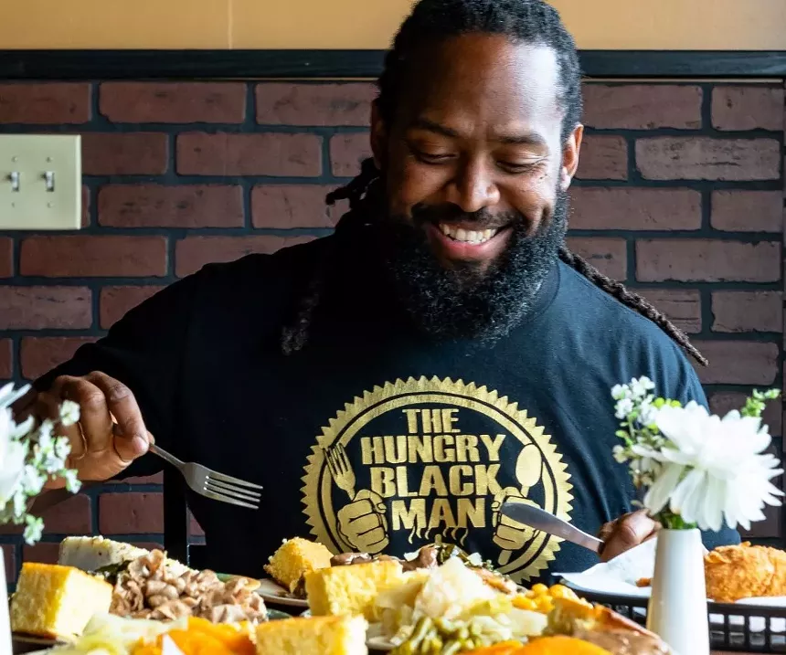 Starex Smith — AKA the Hungry Black Man — will host the International Black Food & Wine Festival. - PHOTO COURTESY OF STAREX SMITH