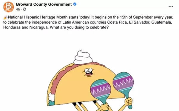 Broward County Celebrates Hispanic Heritage Month With Insensitive Dancing Taco GIF
