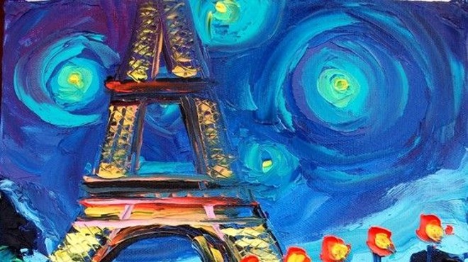 Sip & Paint Saturdays (Includes Complimentary Wine, Lesson: "A Night In Paris")