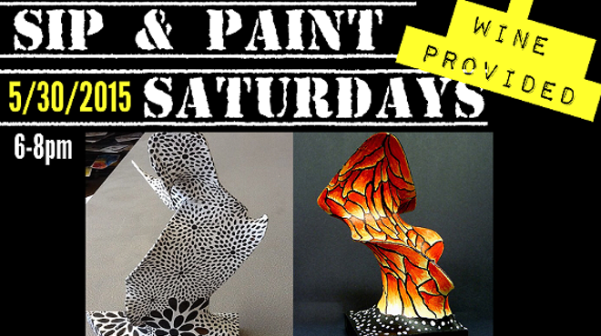 Sip and Paint Saturdays (Lesson: Painted Sculpture) Class Includes Complimentary WIne