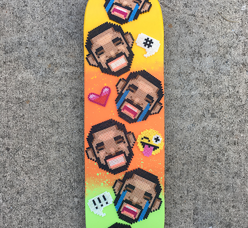Drake Board (Artwork by Lo'vonia Parks)