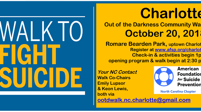 Charlotte Out of the Darkness Walk