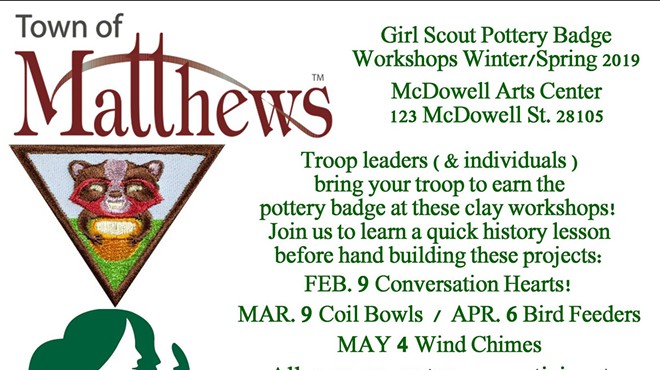 Matthews Girl Scout clay workshops
