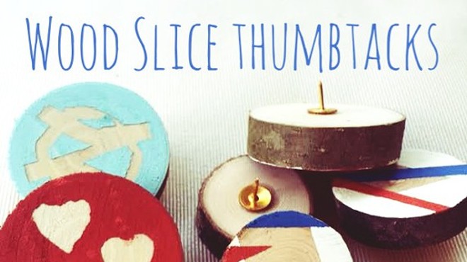 July Make Out: Wood Slice Thumbtacks