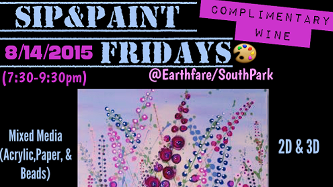 Sip & Paint Fridays (Lesson: A Unique Mixed Media Painting)