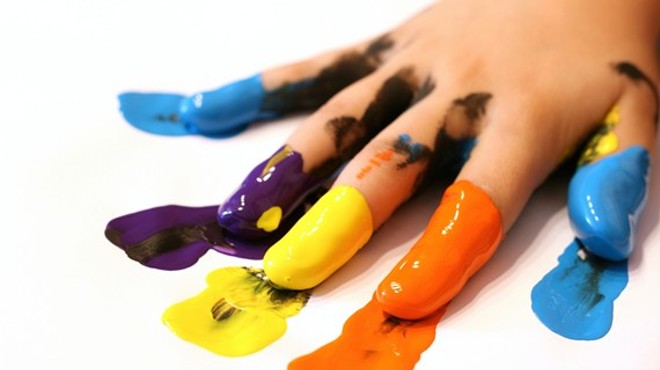 Finger Painting Grown-Up Style | BYOB