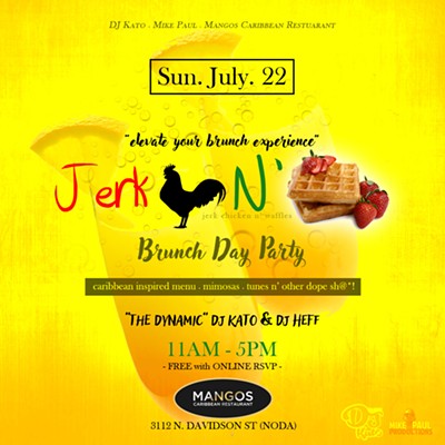Jerk Chicken N' Waffles Sunday Brunch at Mangos (NODA)
