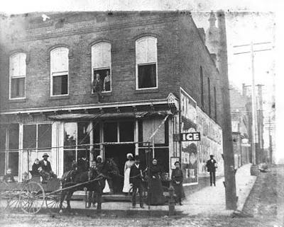 A typical corner store in Charlotte, circa the early 1900s.