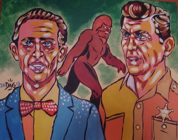 Andy and Barney and Bigfoot