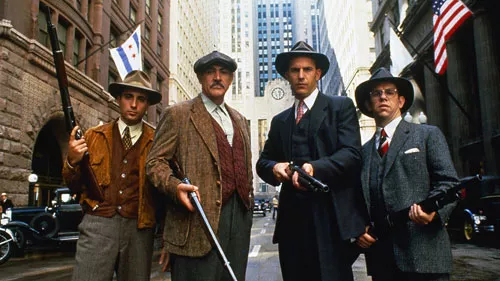 Andy Garcia, Sean Connery, Kevin Costner and Charles Martin Smith in The Untouchables (Photo: Warner Bros. & Paramount)