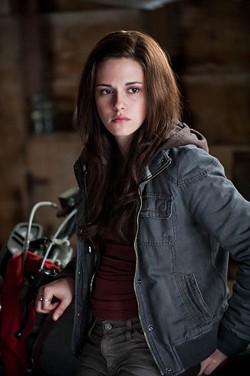 KIMBERLEY FRENCH / SUMMIT - BEASTIE BOY TOYS: Bella (Kristen Stewart, pictured) has to choose between canoodling with Jacob or Edward in The Twilight Saga: Eclipse.