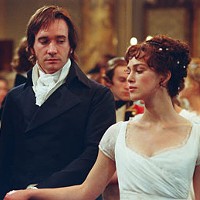 BELLE OF THE BALL Mr. Darcy (Matthew MacFadyen) checks out Elizabeth (Keira Knightley) in Pride &amp; Prejudice (Photo: Focus Features)
