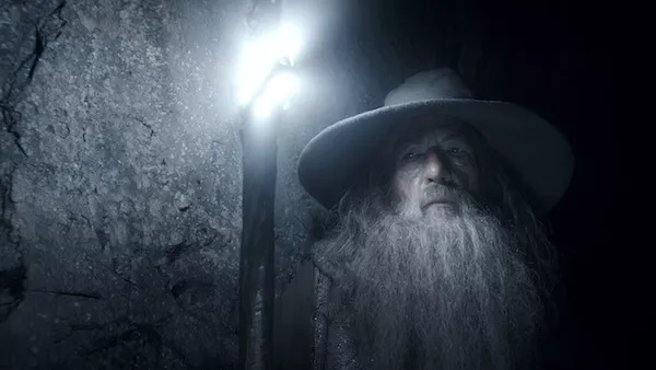 BETTER TO LIGHT A SHAFT THAN CURSE THE DARKNESS: Gandalf (Ian McKellen) gains some clarity in The Hobbit: The Desolation of Smaug. (Photos: Warner Bros.)