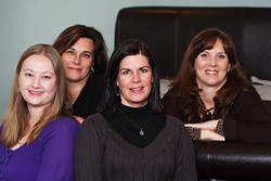 JASIATIC - BIRTH DAZE: (Left to right) Leigh Fransen, Christine Strothers, Damaris Pittman and Lisa Johnson