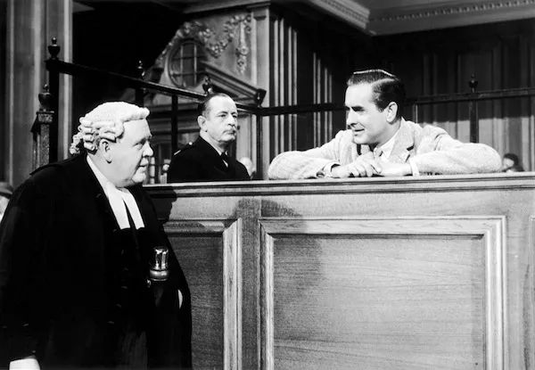 Charles Laughton and Tyrone Power in Witness for the Prosecution (Photo: Kino Lorber)