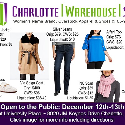 Charlotte Warehouse Sale - Liquidation Sale Event!