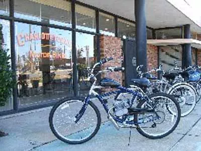 Charlottetowne Motor Bikes - Well put a motor on that! Charlottes - only motorized bicycle store over - 100 MPG-30MPH. Layaway plans - available. Bring this ad for 10% discount. - 1016 Charlottetowne Ave. 704-331-0121 - www.charlottetownemotorbikes.com - Credit cards accepted