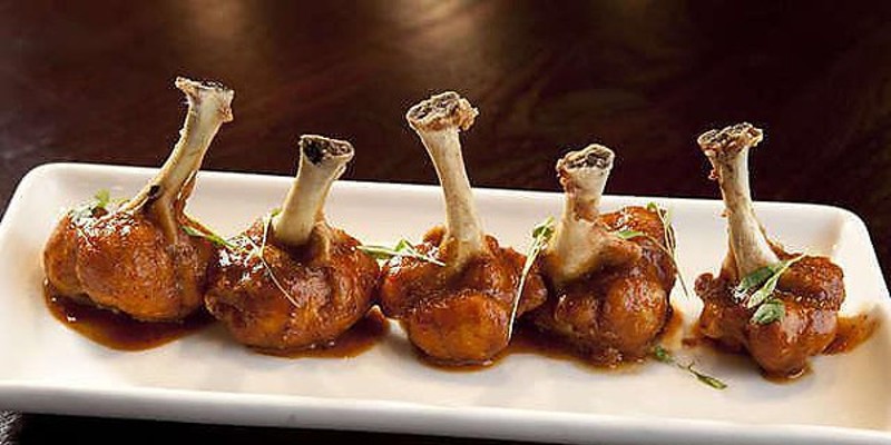 Chicken Lollipops are one of the choices for an appetizer at Terrace Cafe.