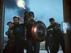PARAMOUNT &amp; MARVEL - Chris Evans (center) in Captain America