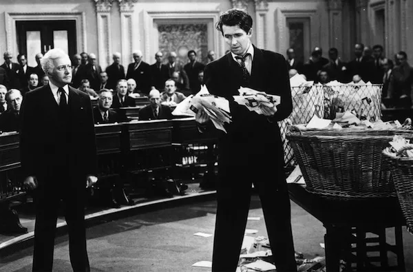 Claude Rains and James Stewart in Mr. Smith Goes to Washington (Photo: Sony)