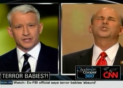 CNN's Anderson Cooper and Rep. Louie Gohmert (R-TX)