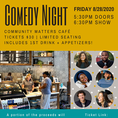 Comedy Night at Community Matters Cafe - Flyer