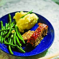 A taste of local meatloaf and mashed potatoes