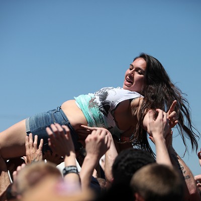 Crowdsurfing at Carolina Rebellion 2014