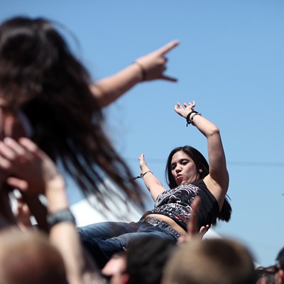 Crowdsurfing at Carolina Rebellion 2014