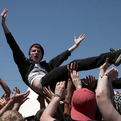 Crowdsurfing at Carolina Rebellion 2014