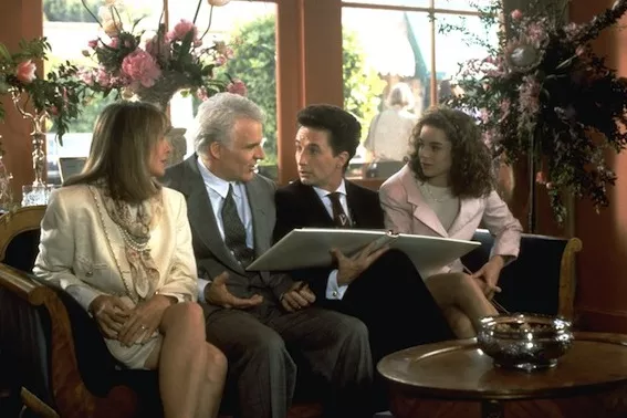 Diane Keaton, Steve Martin, Martin Short and Kimberly Williams in Father of the Bride (Photo: Disney)