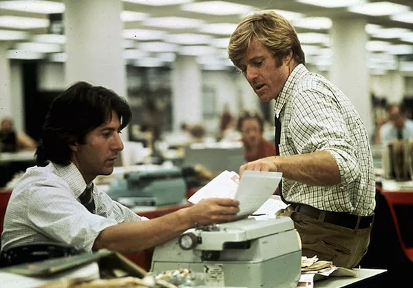 Dustin Hoffman and Robert Redford in All the President's Men (Photo: Warner Bros.)