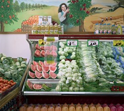 FRUIT-FULL: Chicago, IL 2005 (Fruit Stand) by Brian Ulrich. Food for Thought Exhibit at The Light Factory.