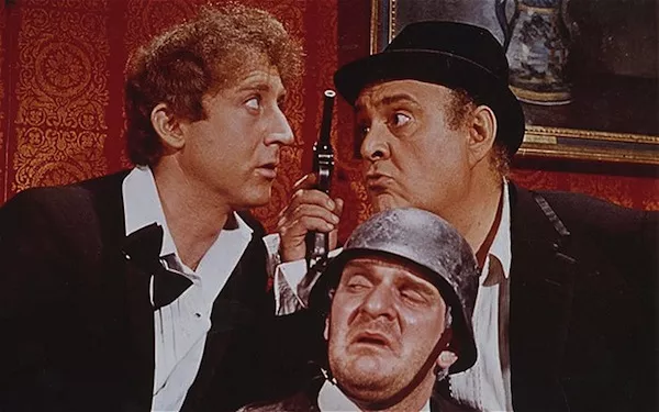 Gene Wilder, Kenneth Mars (bottom) and Zero Mostel in The Producers (Photo: Shout! Factory)