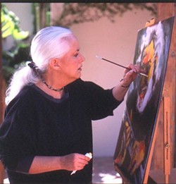 GOODNESS GRACIOUS: Grace Slick concentrates on making art. - COURTESY OF THE JEWELL AGENCY